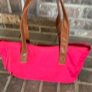 Cotton Canvas Bag. Hot Pink.